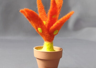 Layered Orange Flower | approximately 5" high